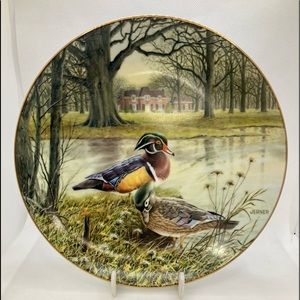 "The Wood Duck" 1987 Knowles Plate by Bart Jerner